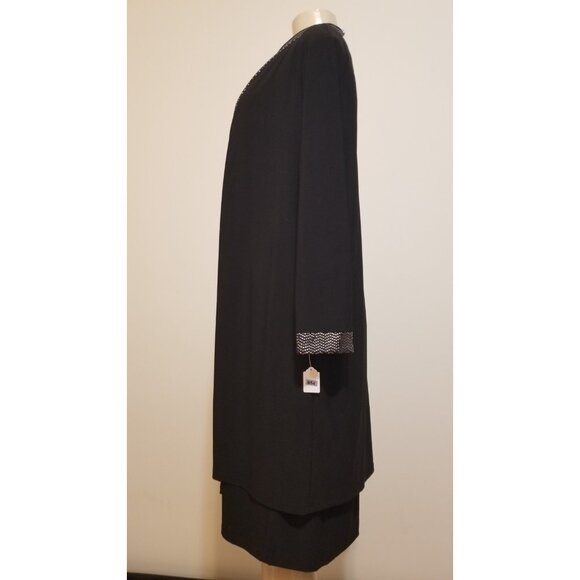 JESSICA HOWARD WOMEN'S SET 2 PC KNEE-LENGTH DRESS & CARDIGAN SIZE 14W #854 - Picture 4 of 12